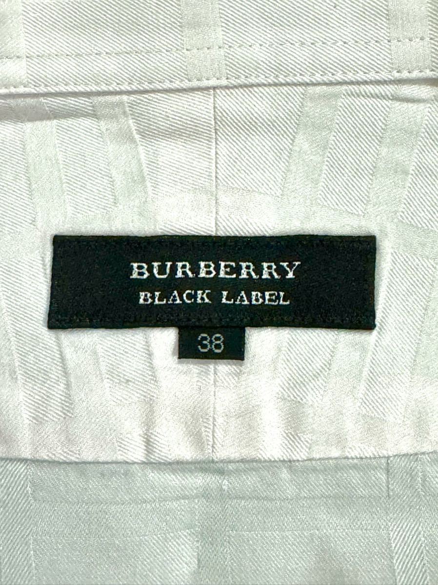 ◆上質でオシャレ！◆送料無料！★美品＋クリーニング◆BURBERRY バーバリーブラックレーベル 長袖シャツ S~M シャドーチェック柄 薄ピンク