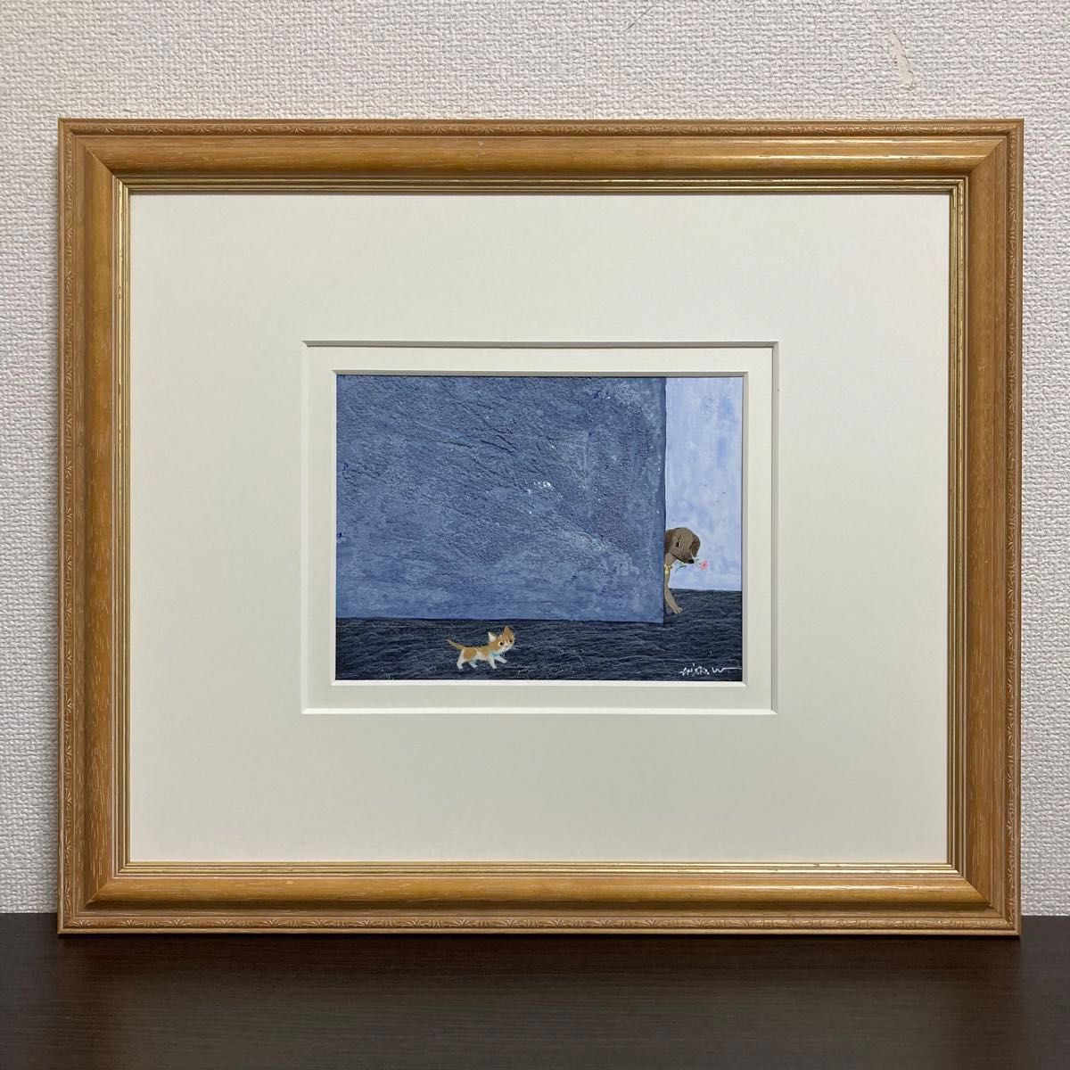 真作保証】渡辺あきお 真筆原画 直筆サイン 裏書き有り 絵画 猫 真作保証】渡辺あきお 真筆原画 直筆サイン 裏書き有り 絵画 猫