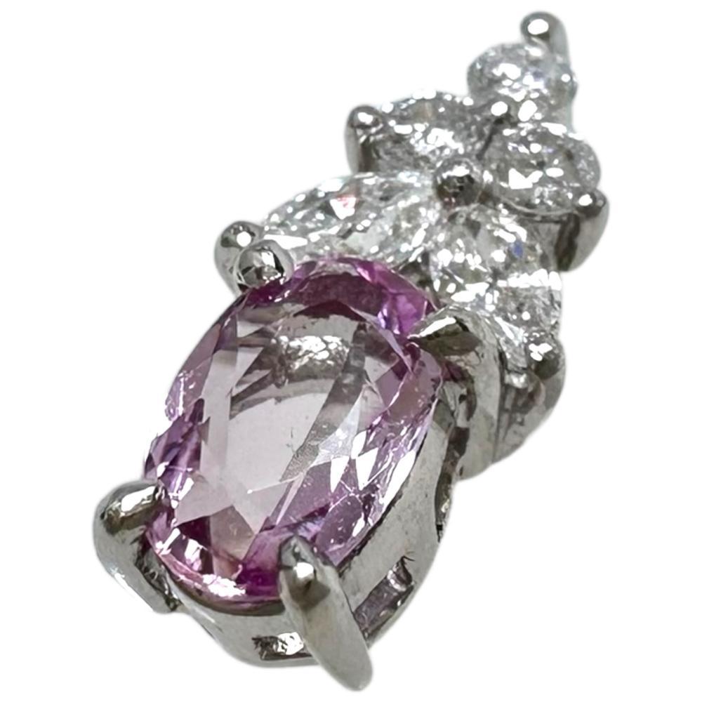 【値下げ】 ペンダントトップ 計0.23ct ダイヤモンド インペリアルトパーズ/ピンクトパーズ Pt900プラチナ レディース 1.2g トパーズ