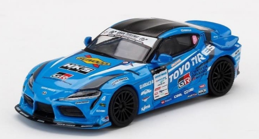 即決！ TRUESCALE MINI GT 1/64 HKS トヨタ GR スープラ FAT FIVE RACING DRIFT D1 GP 右ハンドル 日本限定 新品・未開封品の画像3