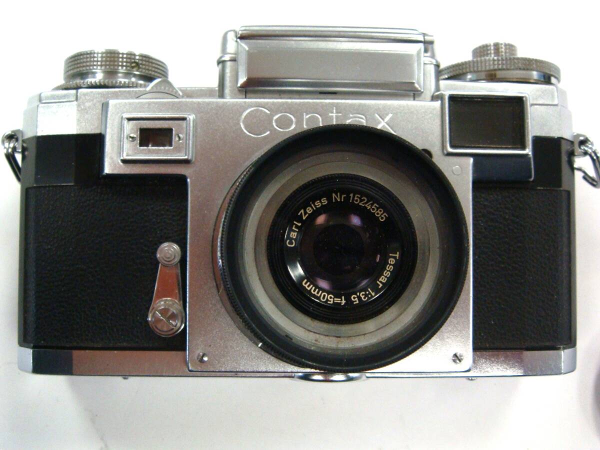 訳あり 戦後西独 CONTAX, Ⅲa シャッター完動 珍しい戦後型?Carl Zeiss Tessar 1:3.5 f=50mm きれいなレンズ付きの 動作品の出品です。