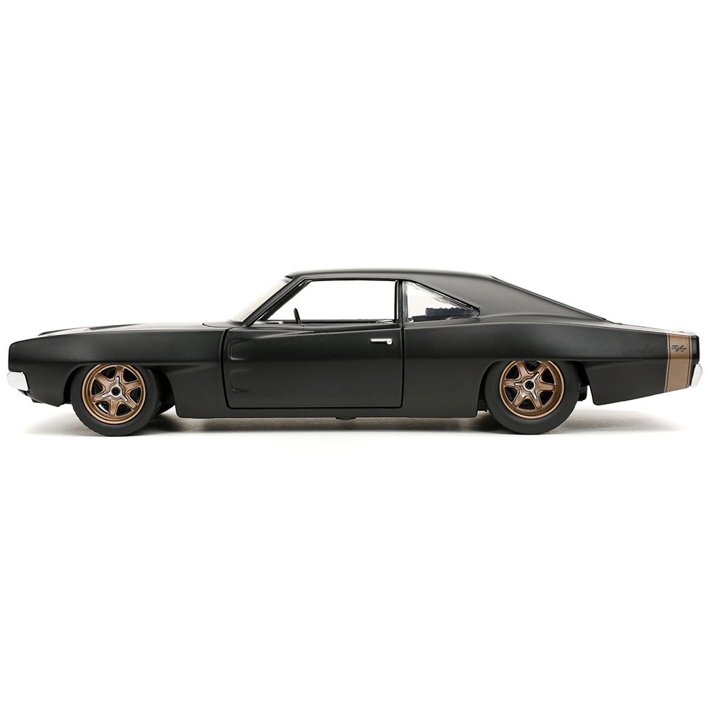 JADA TOYS 1/24 ダッジ チャージャー 1968 ワイルドスピード9 ドム マットブラック Fast & Furious 9 Dodge Charger Widebody 32614_画像3