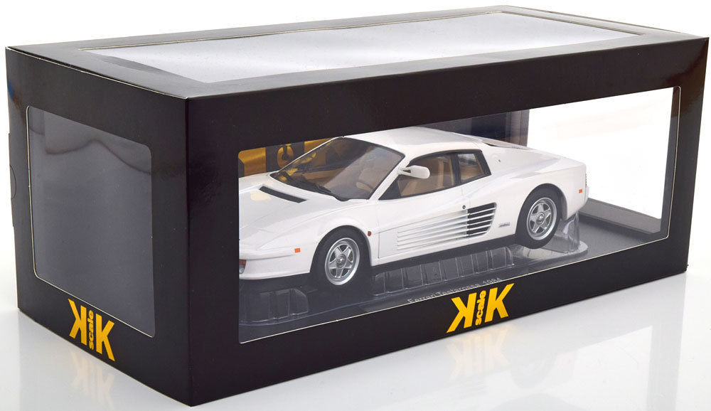 KK-Scale 1/18 フェラーリ テスタロッサ 1984 ホワイト US仕様 マイアミバイス Ferrari Testarossa Monospecchio white US-Versionの画像7