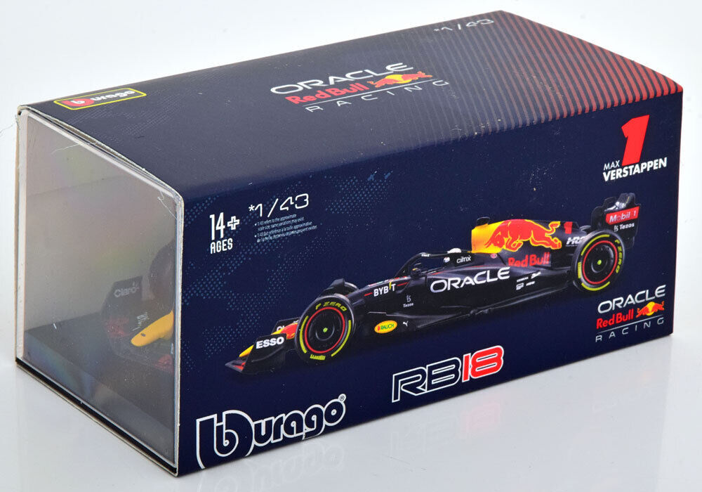  BBurago 1/43 Red Bull F1 RB18 #1 Max *feru start  pen 2022 Bburago Red Bull Max Verstappen signature series 
