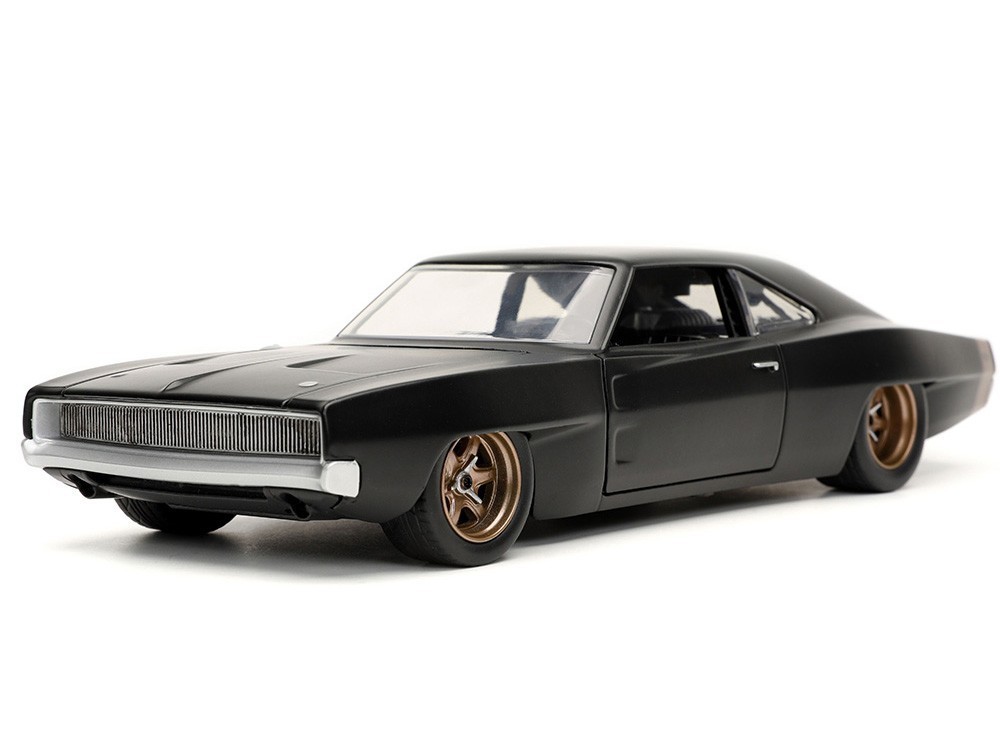 JADA TOYS 1/24 ダッジ チャージャー 1968 ワイルドスピード9 ドム マットブラック Fast & Furious 9 Dodge Charger Widebody 32614_画像1