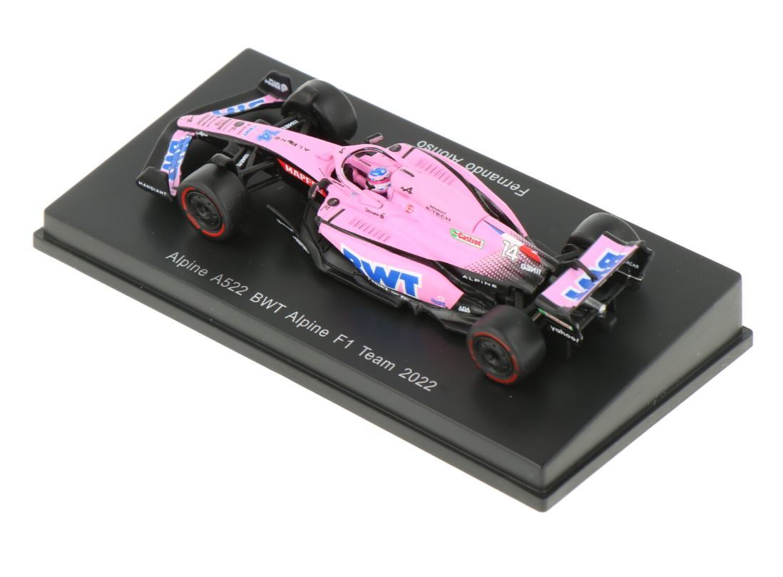 スパーク 1/64 アルピーヌ F1 A522 #14 F.アロンソ 2022 SPARK MODELS Alpine BWT F. Alonso ミニカーの画像4