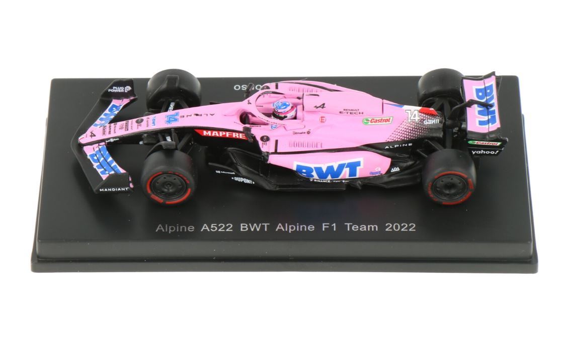 スパーク 1/64 アルピーヌ F1 A522 #14 F.アロンソ 2022 SPARK MODELS Alpine BWT F. Alonso ミニカーの画像2