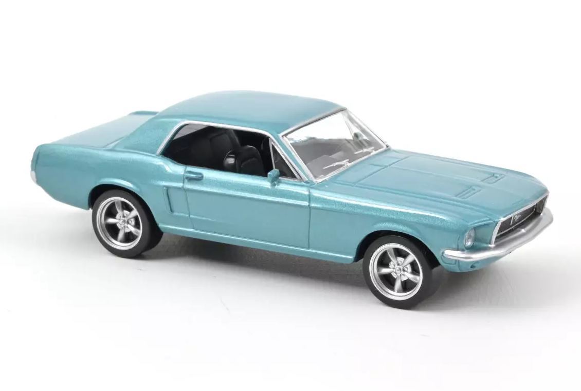 ノレブ 1/43 フォード マスタング 1968 ブルー + トレーラー エアストリーム NOREV FORD Mustang with Trailer Airstream ミニカーの画像2