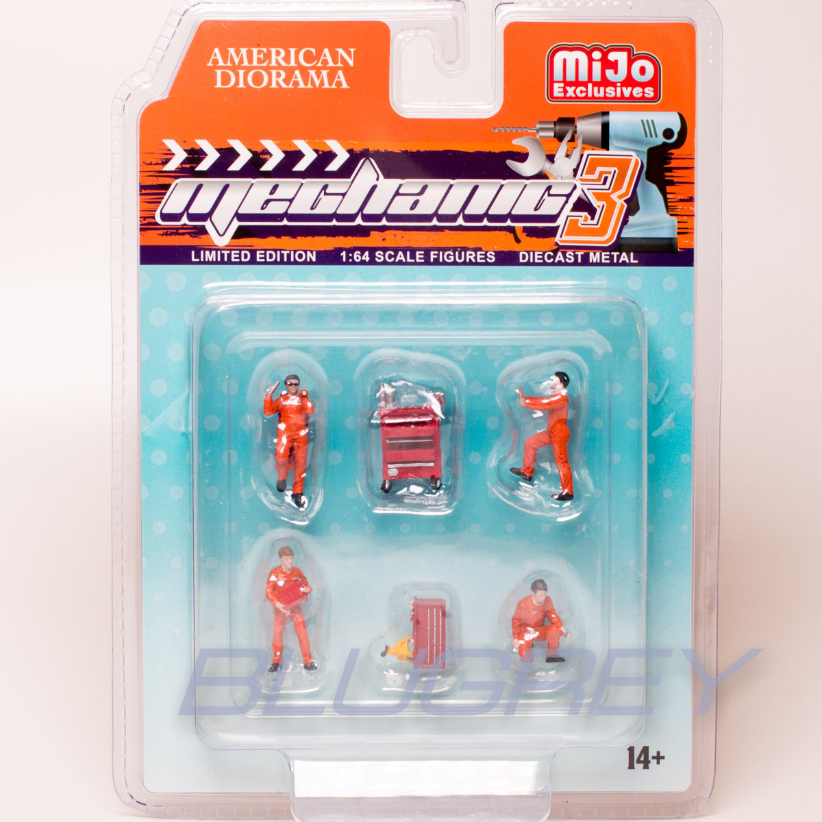 アメリカン ジオラマ 1/64 フィギア メカニック 3 セット American Diorama Figure Mechanic 3 Set Mijo限定の画像1