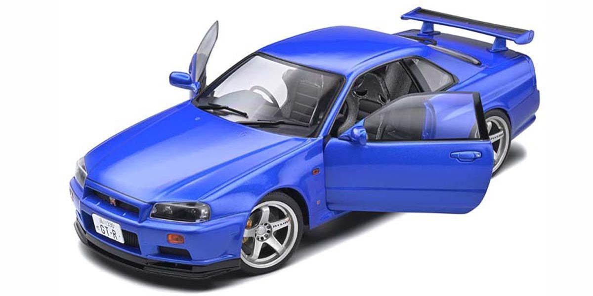 ソリド 1/18 日産 スカイライン GT-R R34 1999 ニスモ ベイサイドブルー SOLIDO NISSAN SKYLINE GT-R(R34) NISMO S1804306_画像6