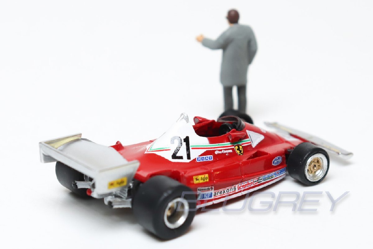 ブレキナ 1/87 フェラーリ 312 T2 1976 #21 フィギア付き BREKINA Ferrari 312 T2 G.Villeneuve ミニカー HOスケール_画像3