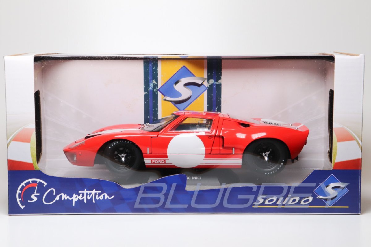  Solido 1/18 Ford GT40 Mark 1 1968 red racing SOLIDO FORD GT40 MK.1 RED RACING