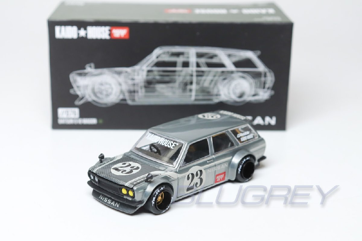 【レア！チェイス】Kaido House x Mini GT 1/64 ダットサン DATSUN KAIDO 510 ワゴン カーボンファイバー V3 KHMG076の画像1