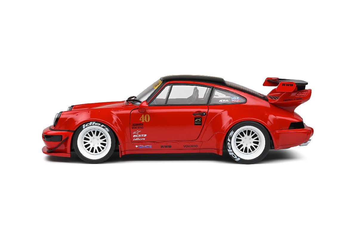 ソリド 1/18 ポルシェ 911 (964) RWB レッド サクラ 2021 ラウヴェルト SOLIDO PORSCHE ミニカー_画像2