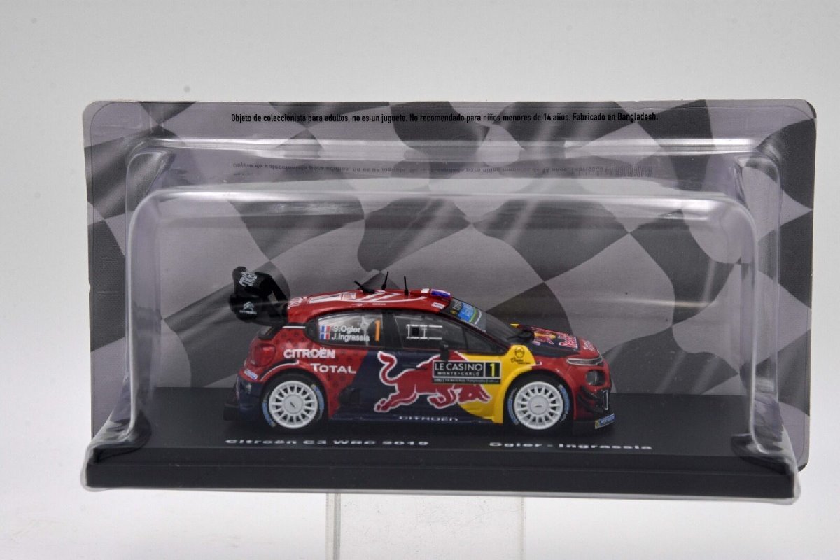 1/43 WRC シトロエン C3 2019 モンテカルロラリー Citroen #1 Ogier / Ingrassia ミニカー_画像4