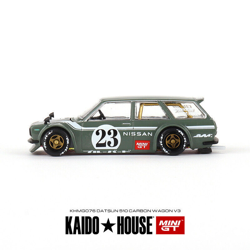 Kaido House x Mini GT 1/64 ダットサン DATSUN KAIDO 510 ワゴン カーボンファイバー V3 ミニカー_画像4