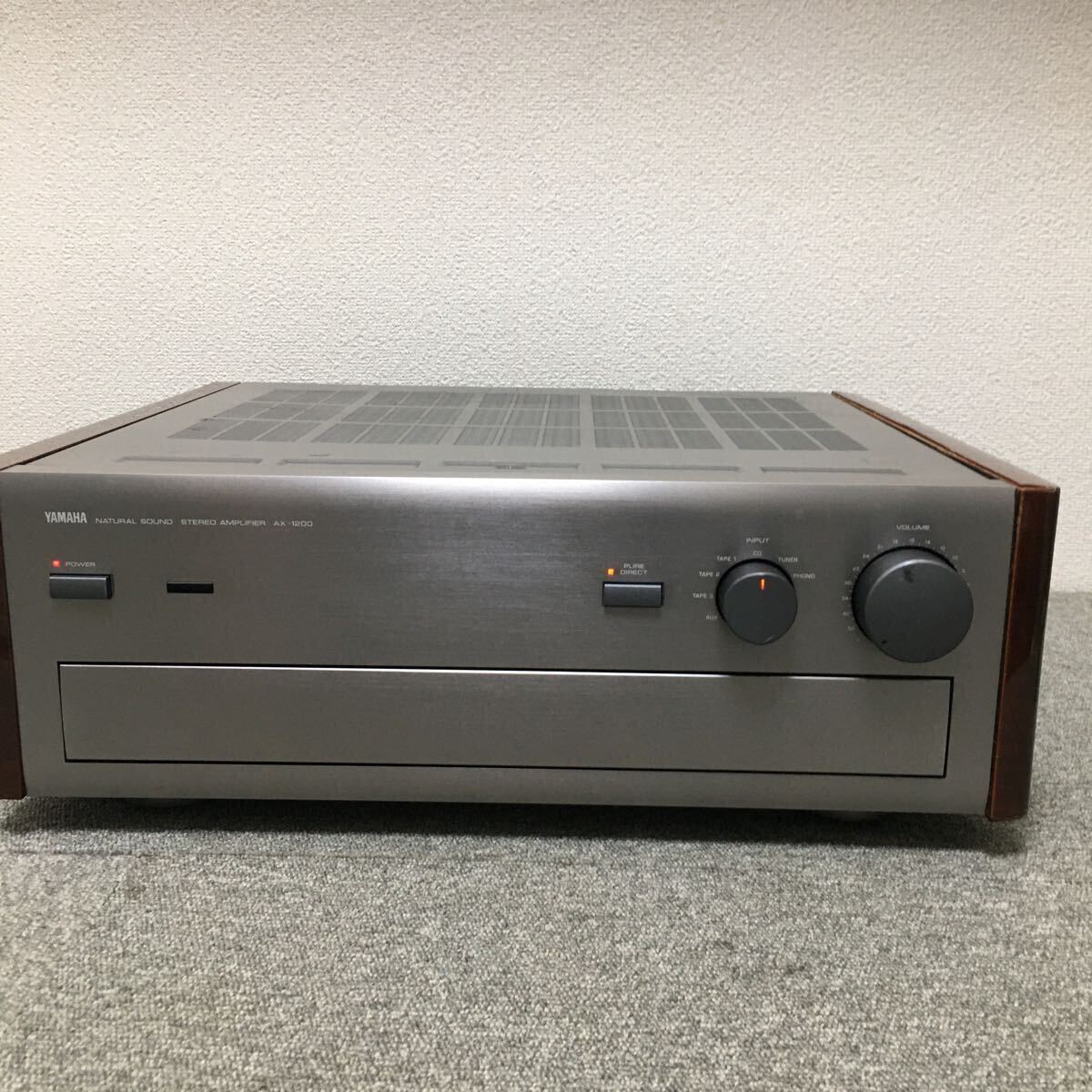 YAMAHA NATURAL SOUND STEREO AMPLIFIER AX-1200 ＊音出し動作確認済み   J-488の画像1