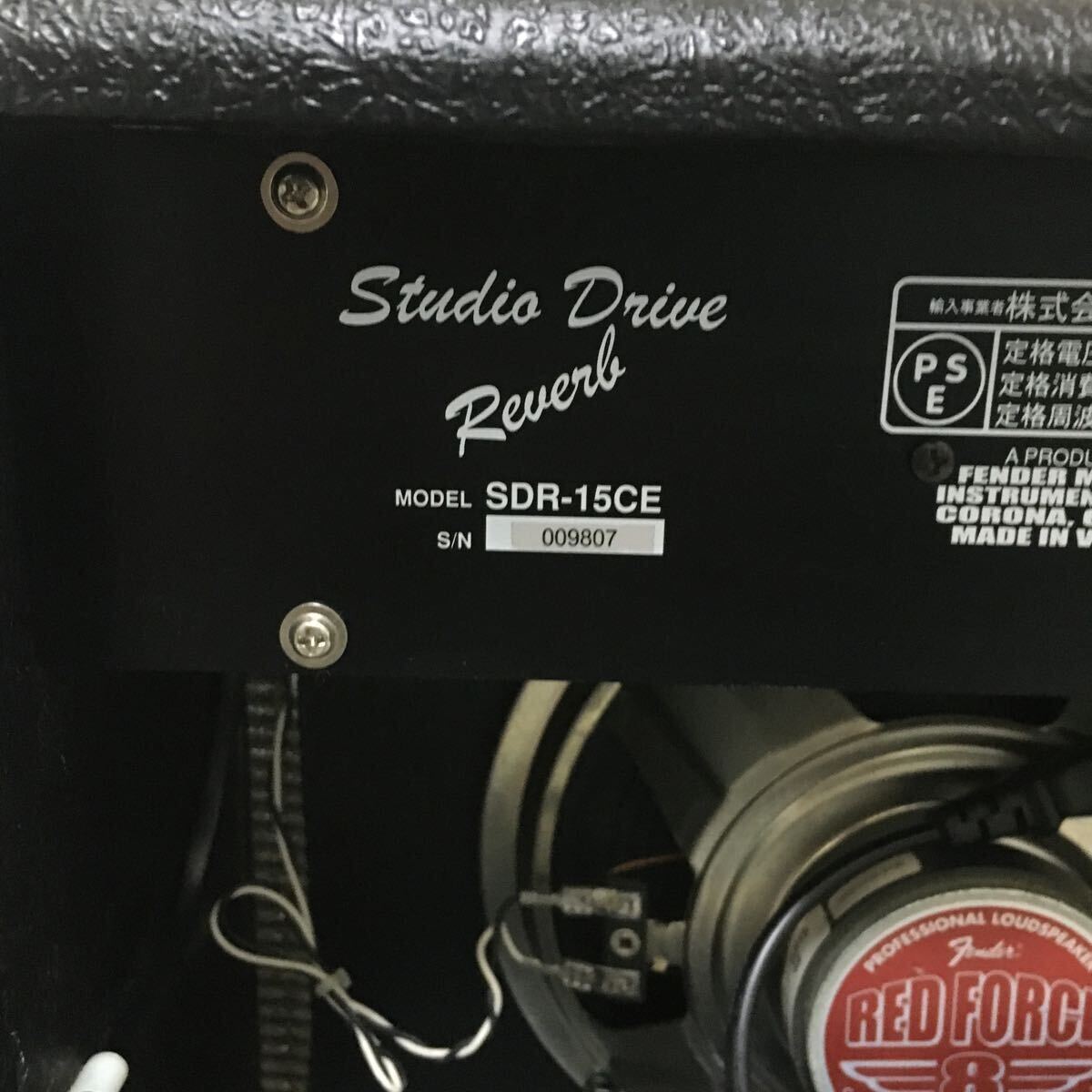 Fender フェンダー Studio Drive Reverab SDR-15CE ギターアンプ ＊音出し動作確認済みの画像6
