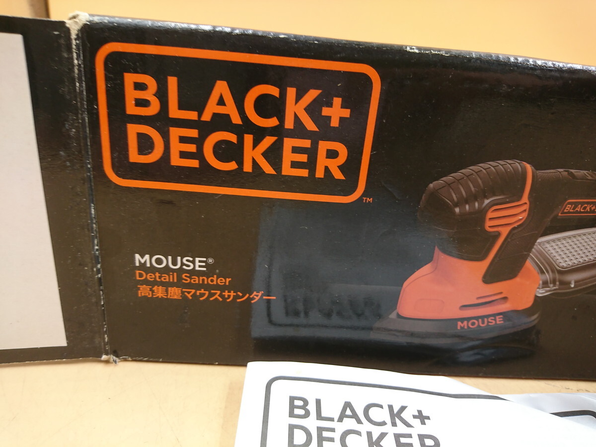 Y3-272　BLACK＆DECKER MOUSE SANDER/POLISHER マウスサンダー ポリッシャー　KA2000_画像3