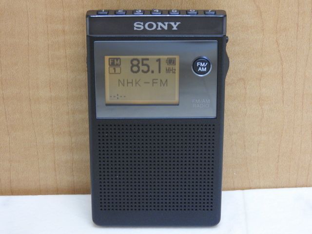 1円〜 中古 SONY SRF-R356 ソニー FMステレオ/AM PLLシンセサイザー ラジオ 本体/カバー_画像1