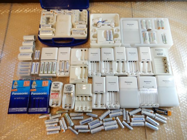 1 jpy ~ not yet inspection goods Nickel-Metal Hydride battery rechargeable battery various . summarize set! Panasonic Eneloop / EVOLTA etc. present condition delivery 