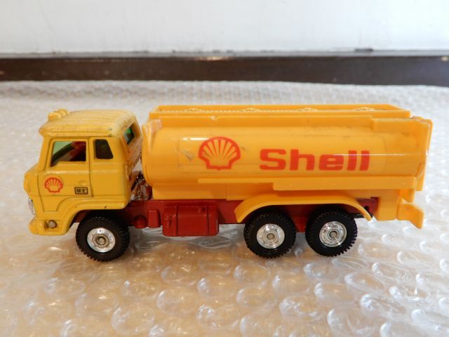 中古品 トミカ ダンディ 029 日野 タンクローリ Shell トミー ミニカー 当時物 箱付き 現状渡し_画像2