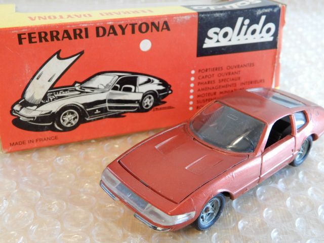 1 jpy ~ secondhand goods solido / Solido 165 Ferrari Daytona minicar that time thing box attaching present condition delivery 