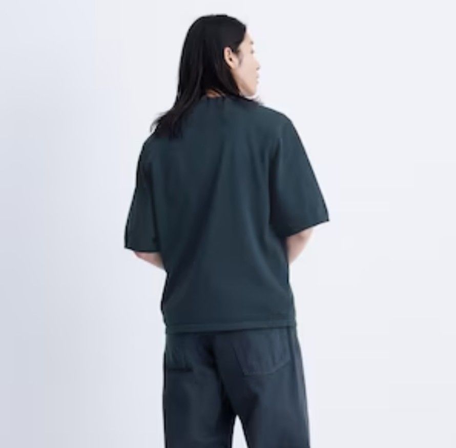 【未開封】ユニクロU　ニットTシャツ(半袖) ネイビー　XXLサイズ