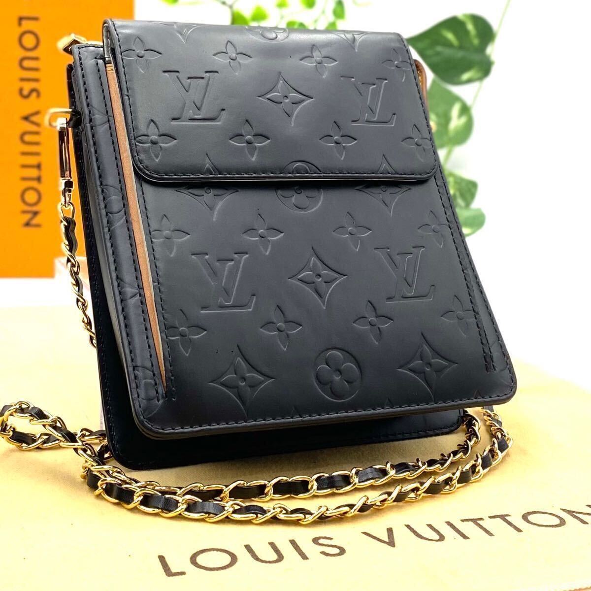 美品 ヴィトン ヴェルニ モット ショルダー ハンド バッグ ヌメ革　アクセソワール レキシントン ポーチ LOUIS VUITTON_画像1