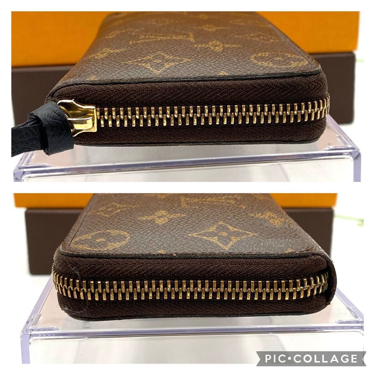 美品 ヴィトン モノグラム クレマンス ポルトフォイユ ラウンドファスナー 長財布 系 モノグラム ジッピー LOUIS VUITTON_画像4