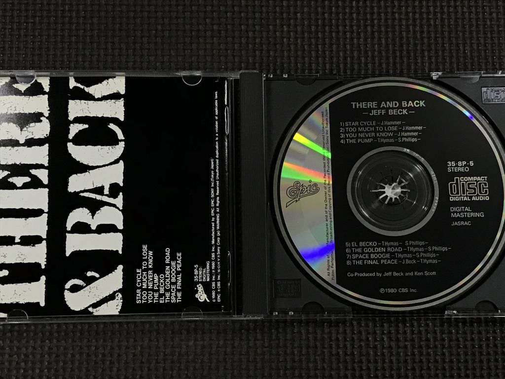 ジェフ・ベック JEFF BECK　THERE AND BACK ゼア・アンド・バック　35・8P-5　CD