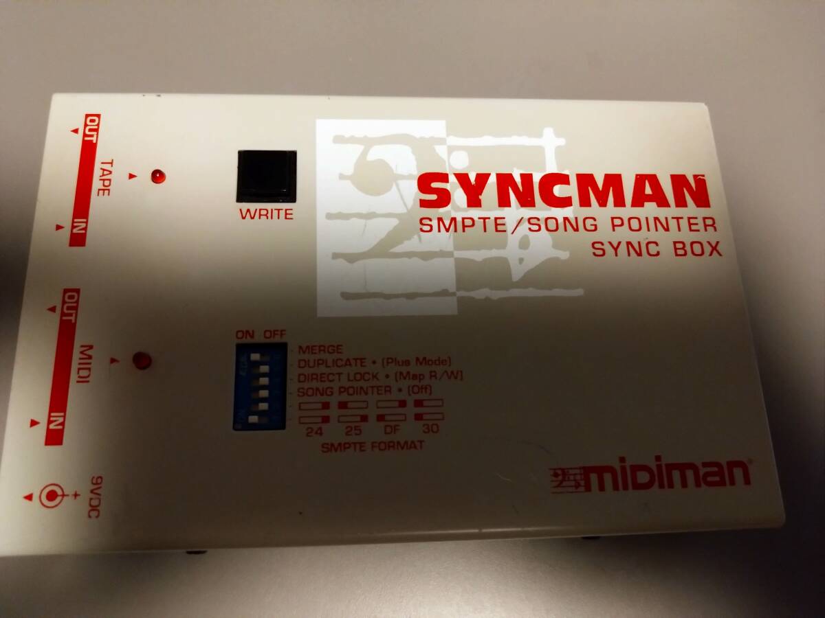 midiman SYNCMAN SMPTE SONG POINTER SYNC BOX タイムコード_画像1