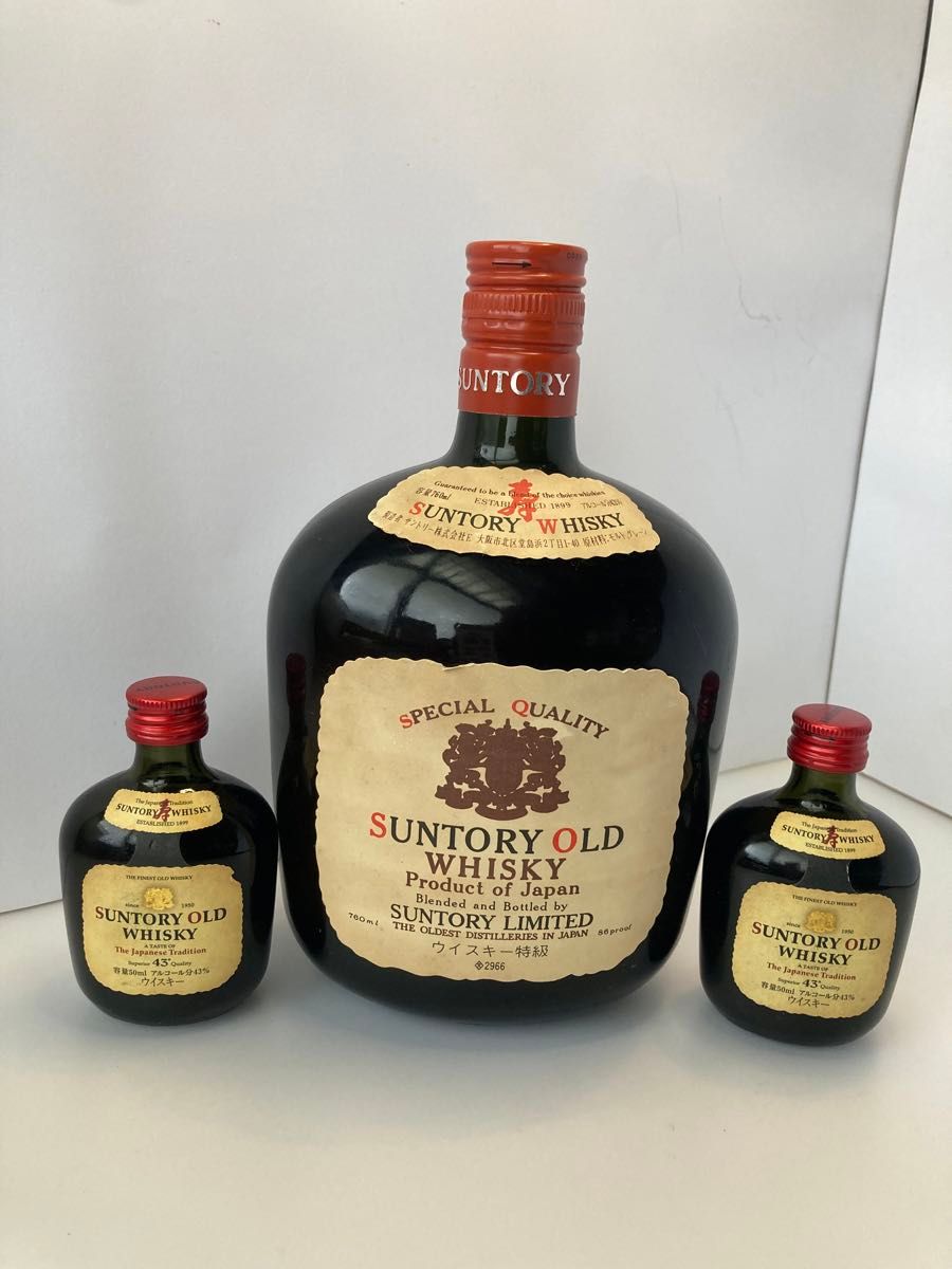 SUNTORY OLD WHISKY サントリー オールド ウイスキー 古酒 未開封760ml +ミニボトル2本セット箱無し