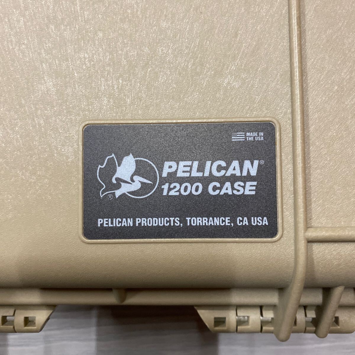 PELICAN/ペリカン 1200CASE プロテクターケース実物 TAN_画像3