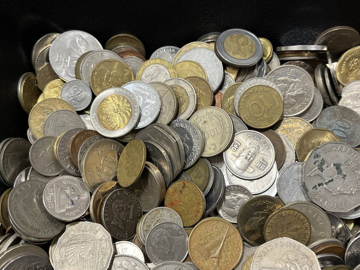 ★外国硬貨・旧硬貨等 大量おまとめ 未選別 古銭 約7.2ｋｇ★#BG44_画像2