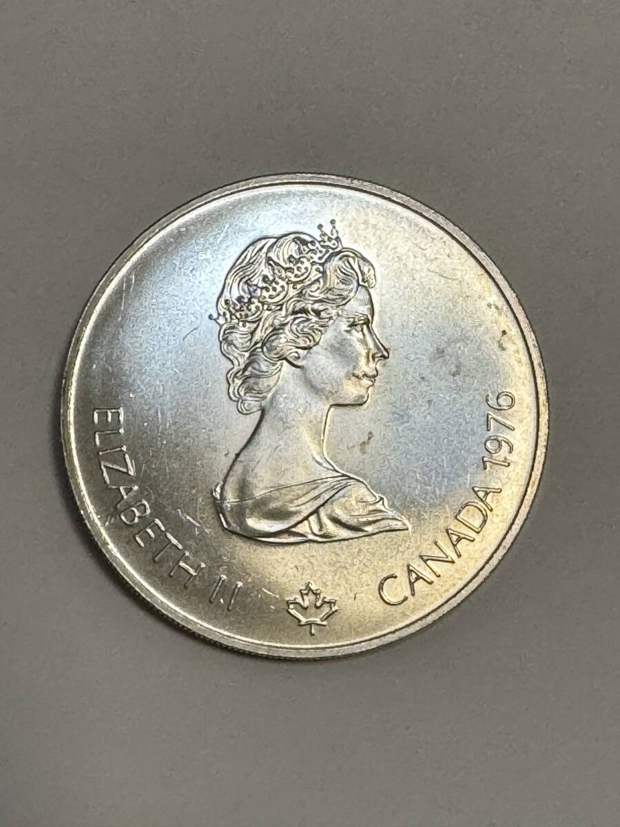 ★モントリオールオリンピック 5ドル銀貨 カナダ 記念硬貨 シルバー 1976年 コイン 通貨★TG1557_画像2