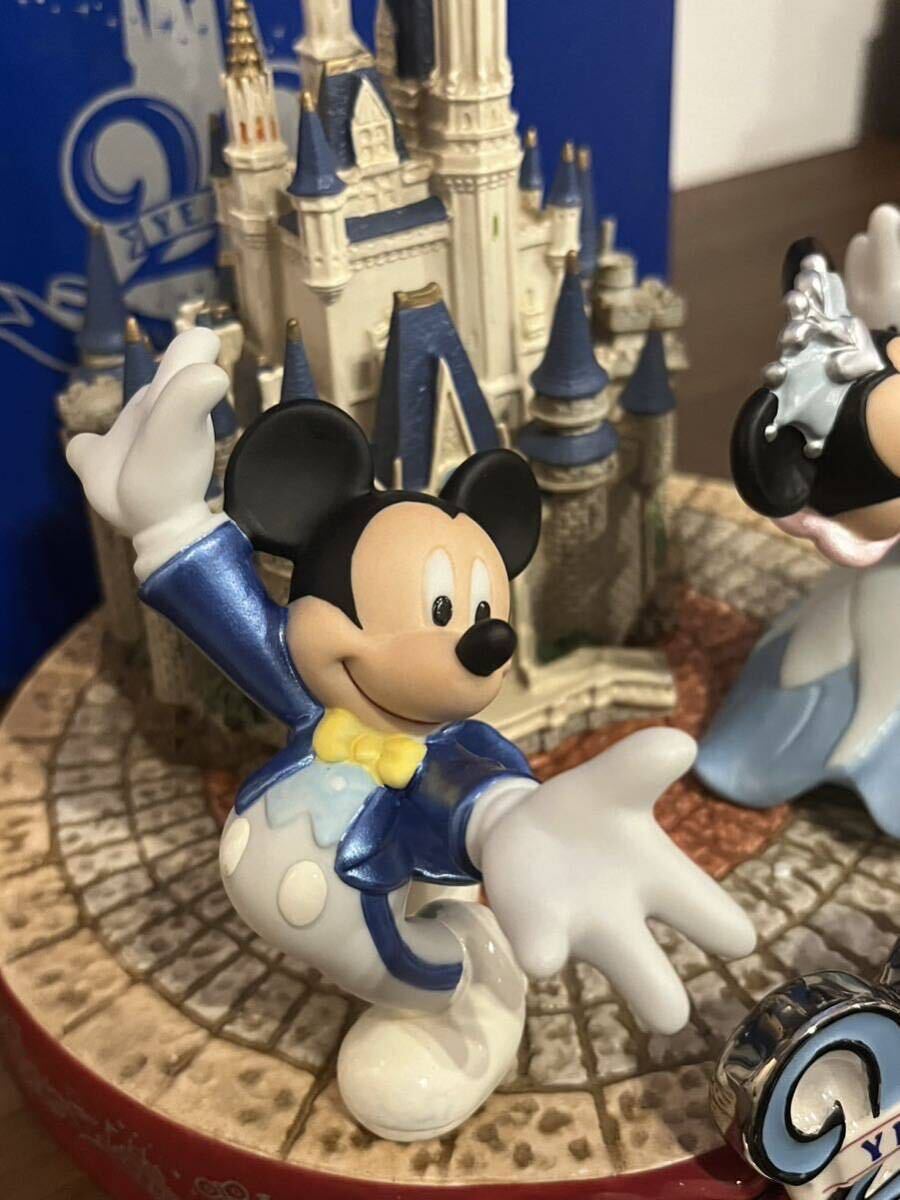 レア ミッキーマウス ディズニーランド20周年 シンデレラ城 ミッキー ミニー 20thAnniversary フィギュアリン Disney ディズニー TDL 新品 _画像10