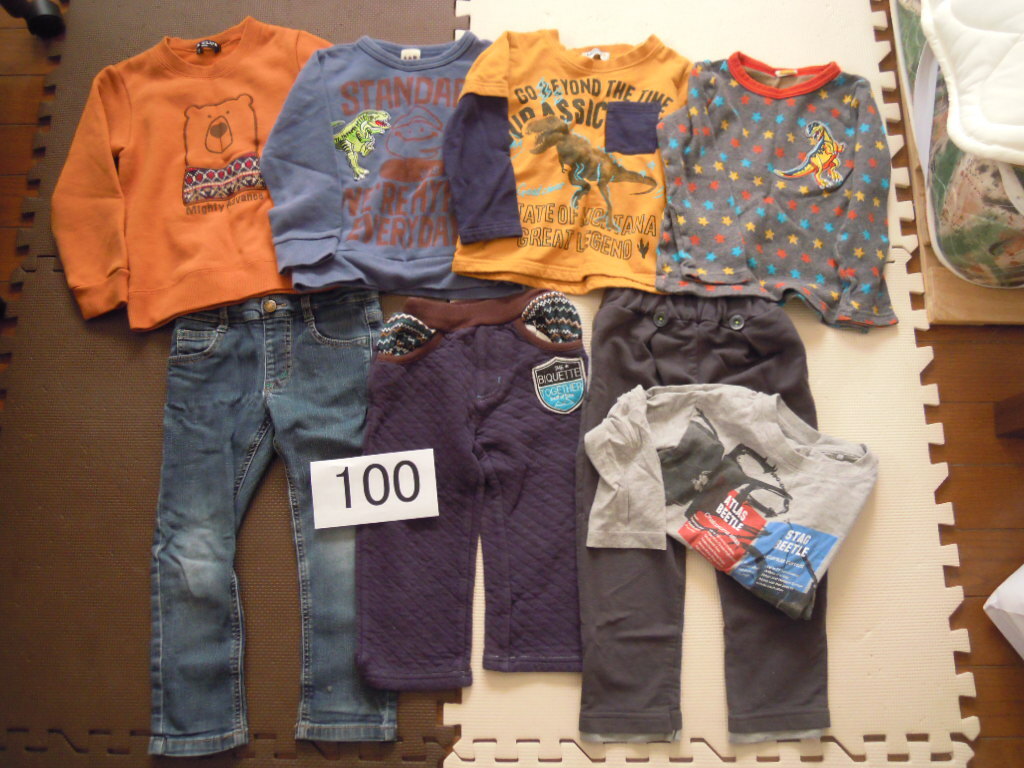[ мир ] Kids продажа комплектом * 100 мужчина длинный рукав одежда совместно 8 надеты * уход за детьми . детский сад 