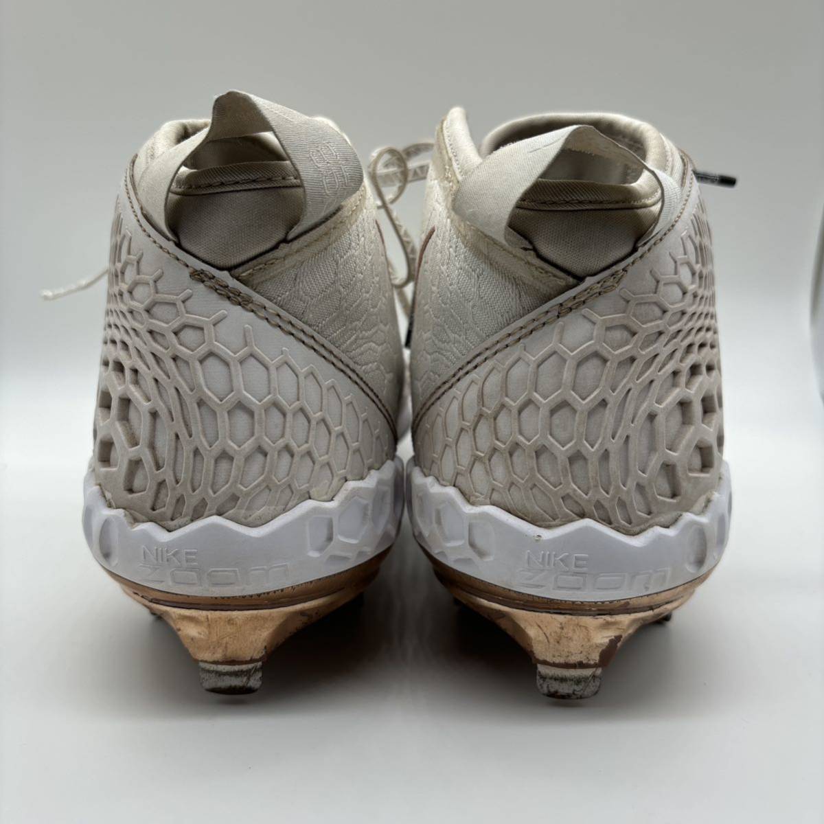 NIKE 野球 スパイク ホワイト ゴールド 白 金 金具 27㎝ ミドル NIKE 野球 スパイク ホワイト ゴールド 白 金 金具 27㎝ ミドル
