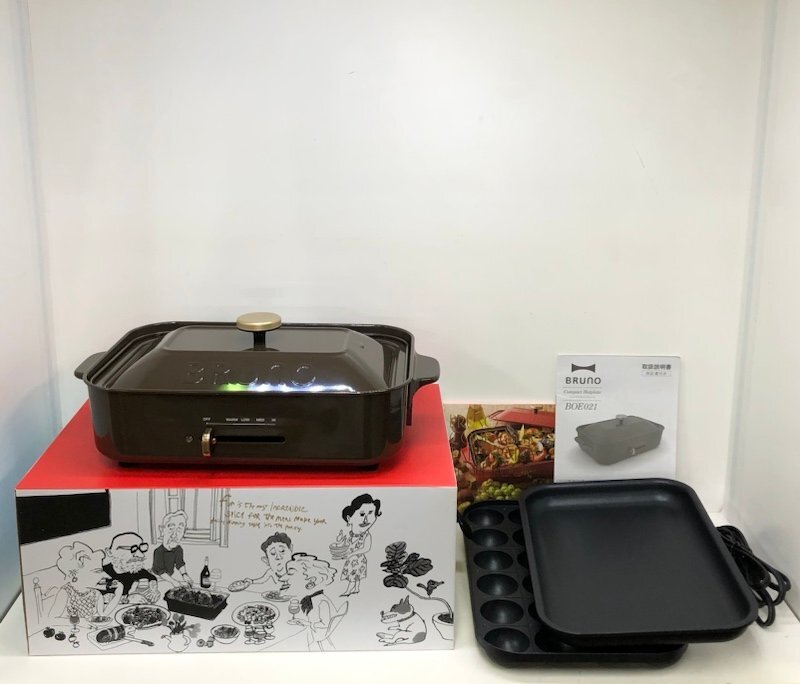 BURUNO ブルーノ コンパクトホットプレート BOE021-BR ブラウン 231212SK010632