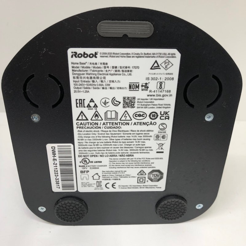 【ジャンク品】iRobot Roomba ルンバ i2 ロボット掃除機 本体 ホームベース 電源コード 取扱説明書 240305SK280836_画像6