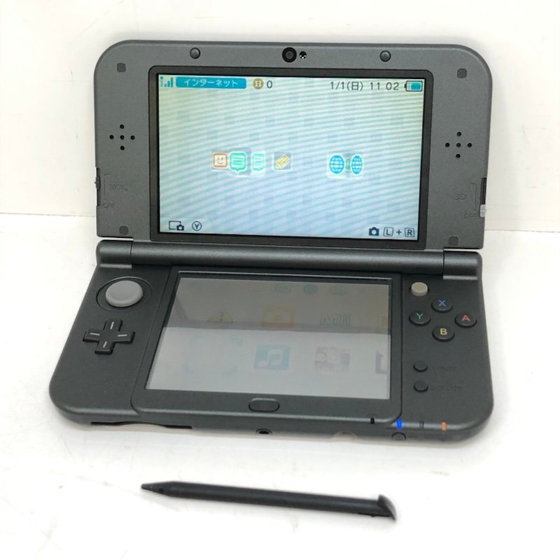 Nintendo ニンテンドー 3DS LL RED-001 メタリックブラック 本体 231114SK060198_画像1