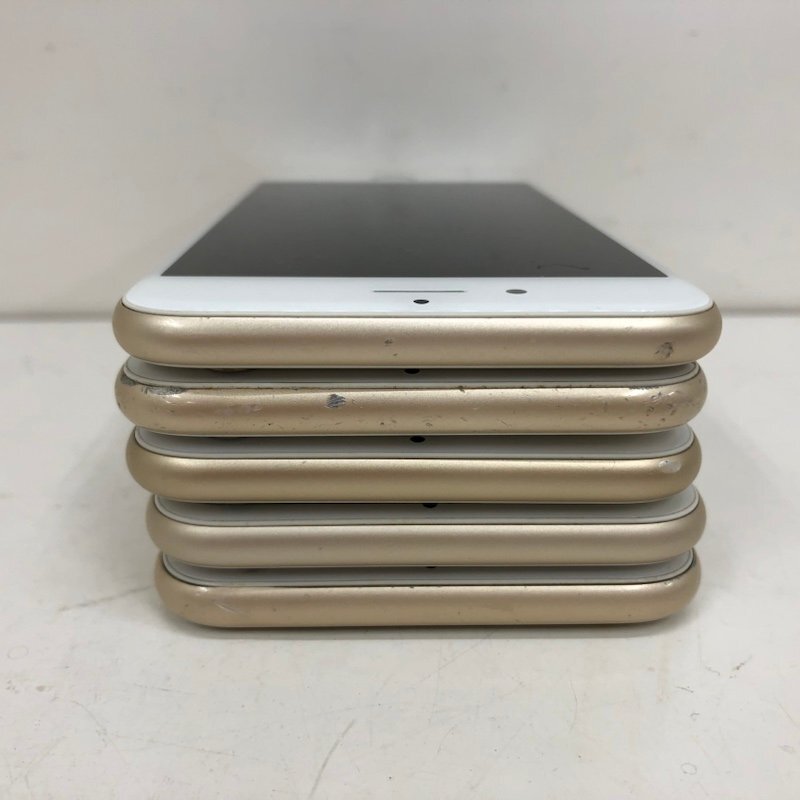 【ジャンク品】Apple iPhone 5点セット 64GB MG4J2J/A A1586 ゴールド 利用制限 docomo 〇 240131SK291471_画像3