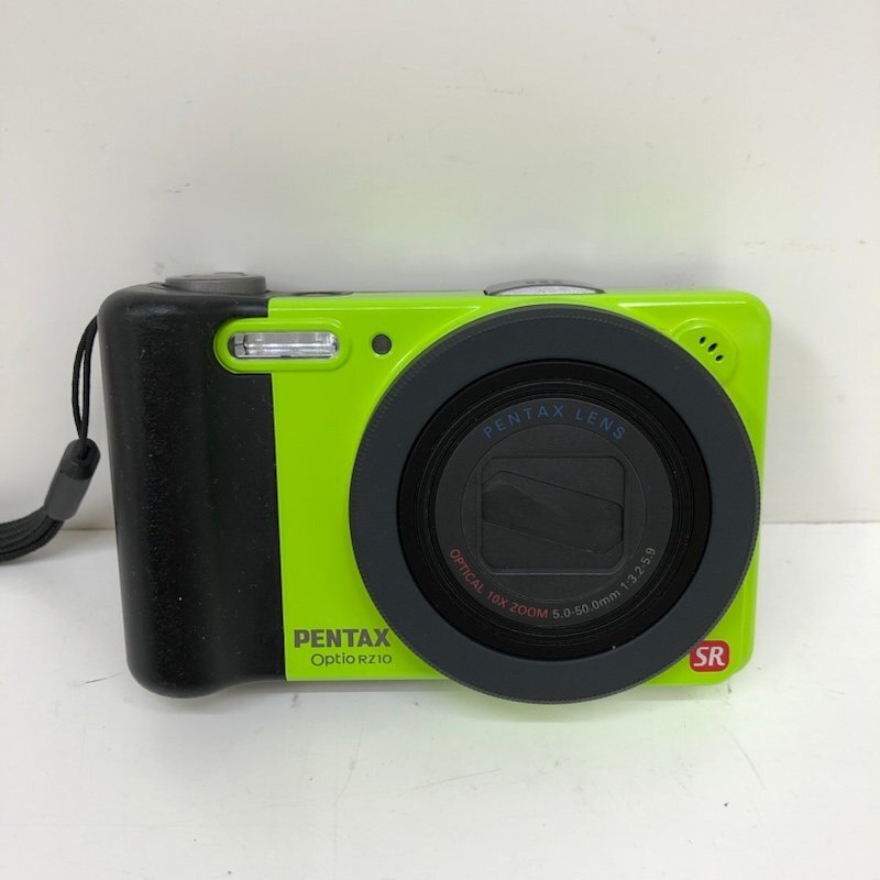 【ジャンク品】PENTAX ペンタックス Optio RZ10 コンパクトデジタルカメラ ライム 240313SK310445の画像1