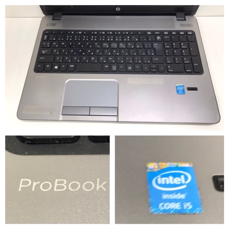 hp ProBook 450 G1 Windows10 Core i5-4200M 2.50Ghz 8GB SSD 250GB ノートパソコン 240308SK130042_画像9