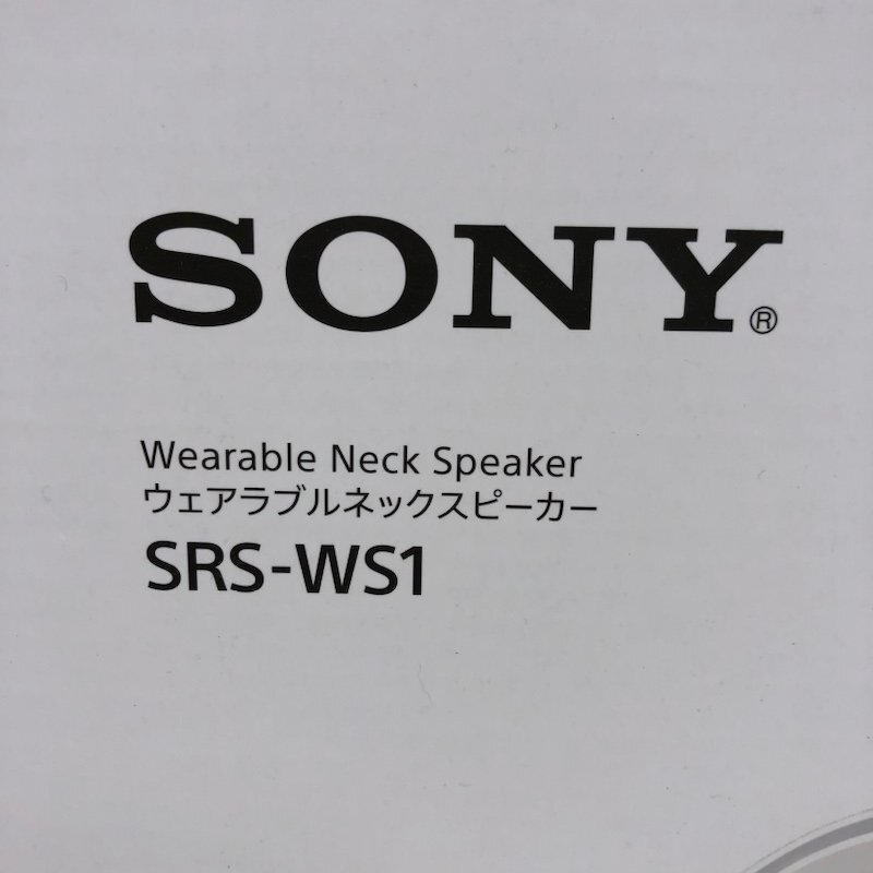 【ジャンク品】SONY ソニー ウェアラブルネックスピーカー SRS-WS1 240318SK170130_画像9