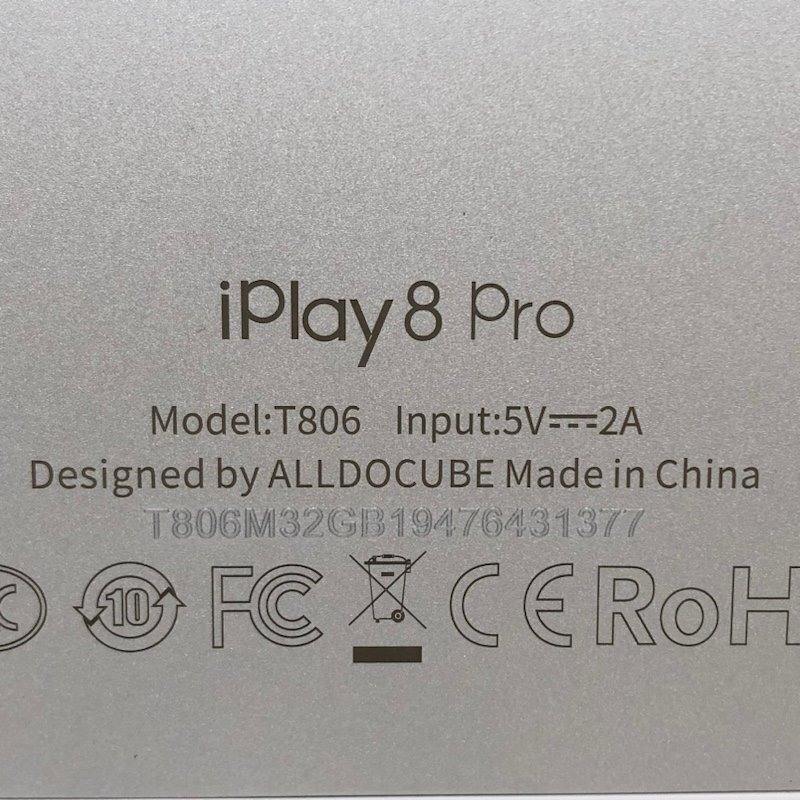 ALLDOCUBE iPlay8 Pro 32GB T806 SIMフリー Android タブレット 240122SK080001の画像7