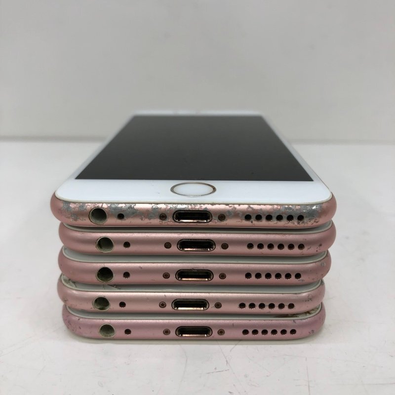 【ジャンク品】Apple iPhone 5点セット 64GB MKQR2J/A A1688 ピンク au SoftBank 〇 231025SK510185_画像5