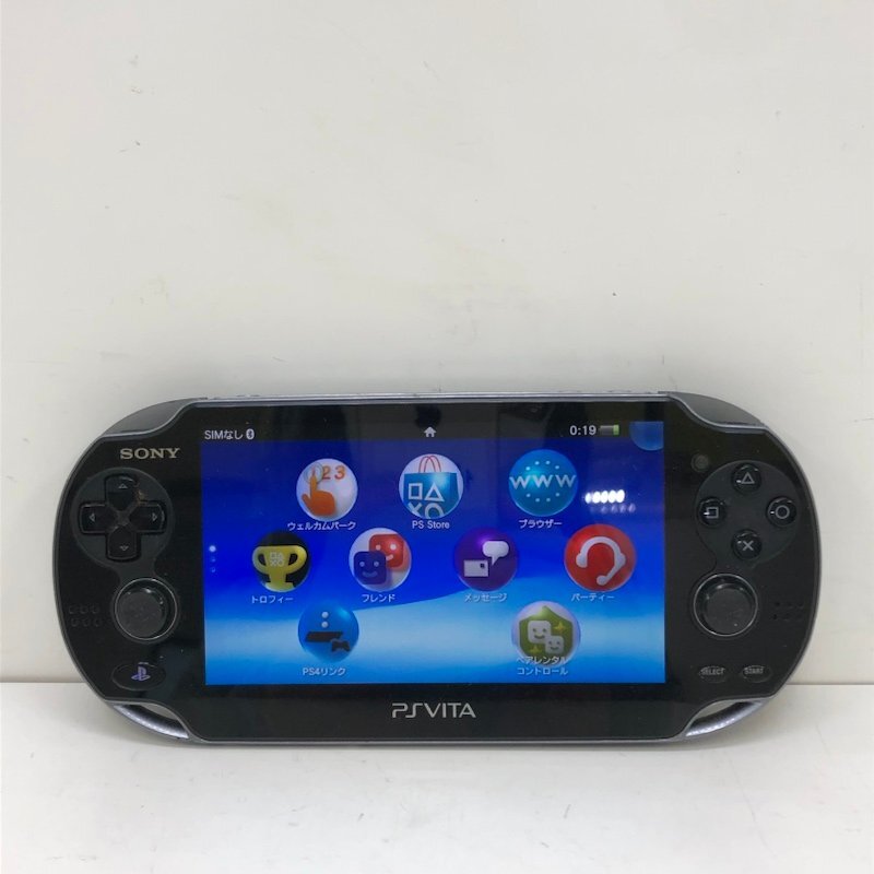 【ジャンク品】PlayStation Vita プレステ ヴィータ PCH-1100 ブラック 240301SK250806_画像1