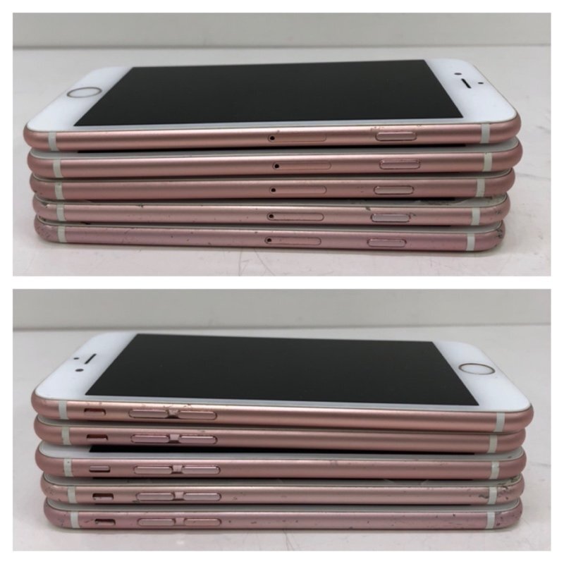 【ジャンク品】Apple iPhone 5点セット 64GB MKQR2J/A A1688 ピンク au SoftBank 〇 231025SK510185_画像3
